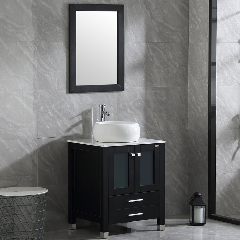Ebern Designs Malti 24.4'' Freestanding Single Bathroom Vanity with